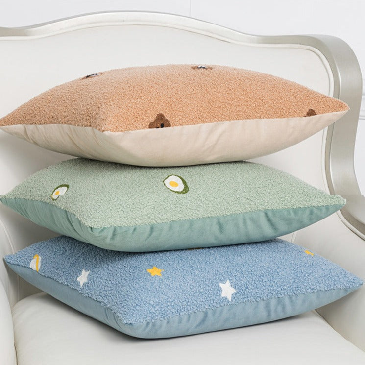 Cute Shapes Felt Pillow Covers-Letifly Lights and Decor
