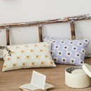 rectangle daisy flower embroidered colorful pillow