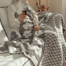 Daisy Plush Soft Knitted Blanket