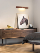 Linear Wall Sconce brown wood