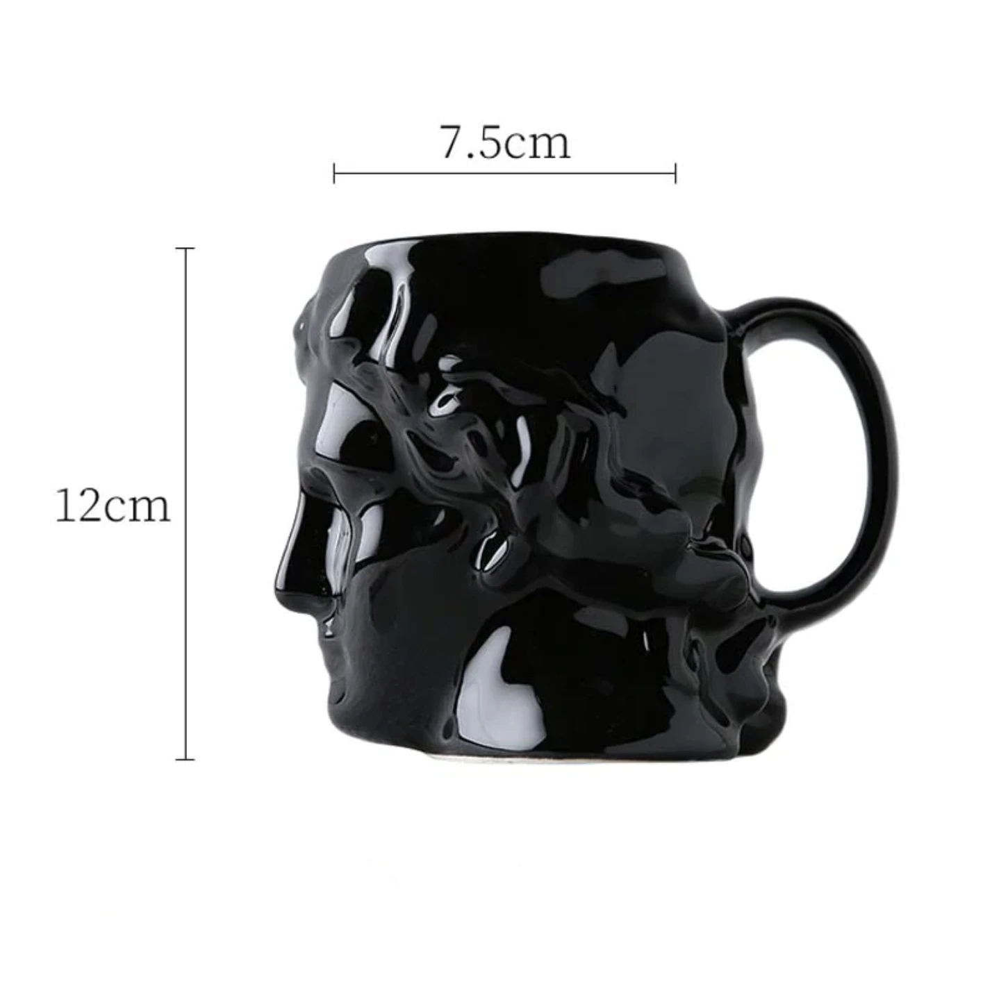 David's Head Ceramic Porcelain Mug-Letifly Lights and Decor