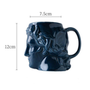 David's Head Ceramic Porcelain Mug-Letifly Lights and Decor
