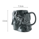 David's Head Ceramic Porcelain Mug-Letifly Lights and Decor