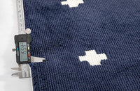 Rectangle Blue cross Floor mat