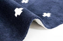 Rectangle Blue cross Floor mat