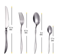 stainless steel silver cutlery set