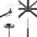 Devon Modern Chandelier with Bowl Shaped Shades-Letifly Lights and Decor