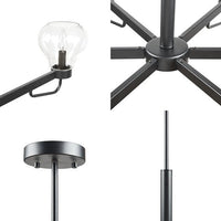 Devon Modern Chandelier with Bowl Shaped Shades-Letifly Lights and Decor