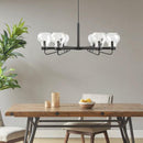 Devon Modern Chandelier with Bowl Shaped Shades-Letifly Lights and Decor