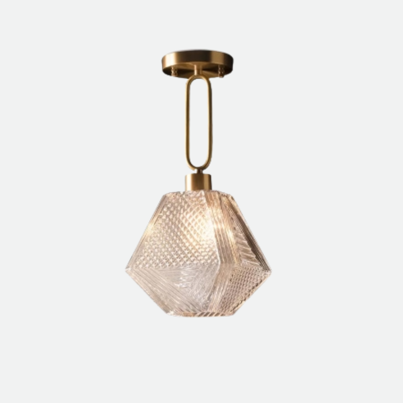 Diamond Cut Art Deco Pendant Light-Letifly Lights and Decor