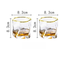 cool Whisky gold trim glasses