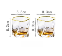 cool Whisky gold trim glasses
