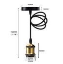 Dramatic Bubble LED Amber Glass Filament Bulb & Pendant Light Socket-Letifly Lights and Decor