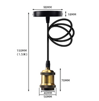Dramatic Bubble LED Amber Glass Filament Bulb & Pendant Light Socket-Letifly Lights and Decor