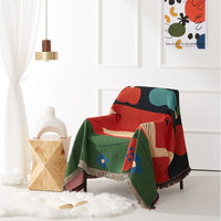 Ducks in Pasture Abstract Tapestry & Throw Blanket-Letifly Lights and Decor