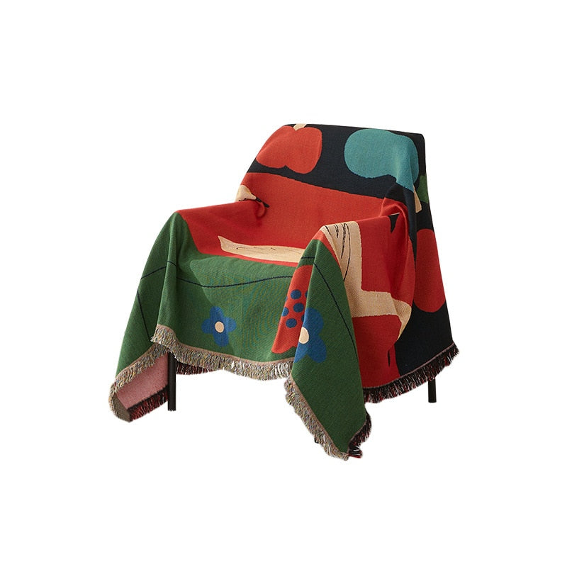 Ducks in Pasture Abstract Tapestry & Throw Blanket-Letifly Lights and Decor