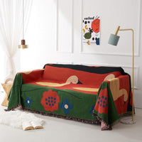 Ducks in Pasture Abstract Tapestry & Throw Blanket-Letifly Lights and Decor