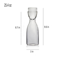 Duo Dome Glass Pitcher with Cup-Letifly Lights and Decor