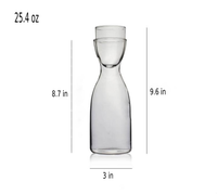 Duo Dome Glass Pitcher with Cup-Letifly Lights and Decor