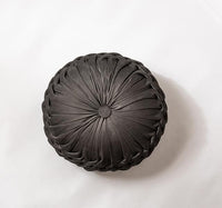 Round Cushion Soft Velvet Pillow Pink Blue Solid Color Floor Pat 40x40cm Handcraft Home decoration Sofa Chair Car Decor grey