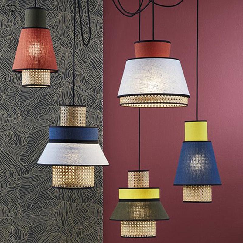 Edo Rattan Modern Pendant Lights-Letifly Lights and Decor