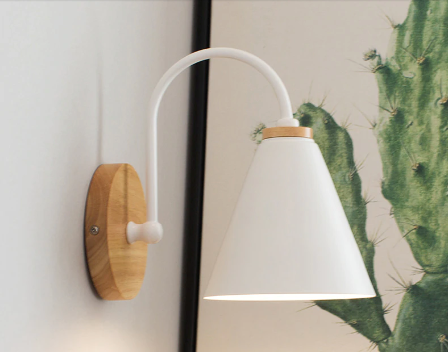 Elegant Curve Wood & Metal Wall Lamp-Letifly Lights and Decor