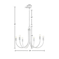 Ellie Metal Chandelier-Letifly Lights and Decor