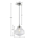 Elm Bell Shaped Glass Pendant Lamp-Letifly Lights and Decor