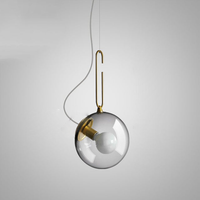 Metal Glass LED Ball Pendant Lamp