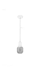 Copper Color Glass Pendant Light 