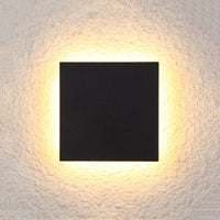 Square Black Gray Wall Mounted Outdoor Light