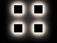Square Black Gray Wall Mounted Outdoor Light