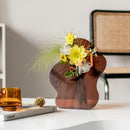Decorative Mirror Acrylic Vase and Desktop Organizer