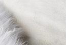 rectangle white faux fur sheepskin throw and area rug