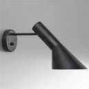 tilted aluminum black white modern wall lamp
