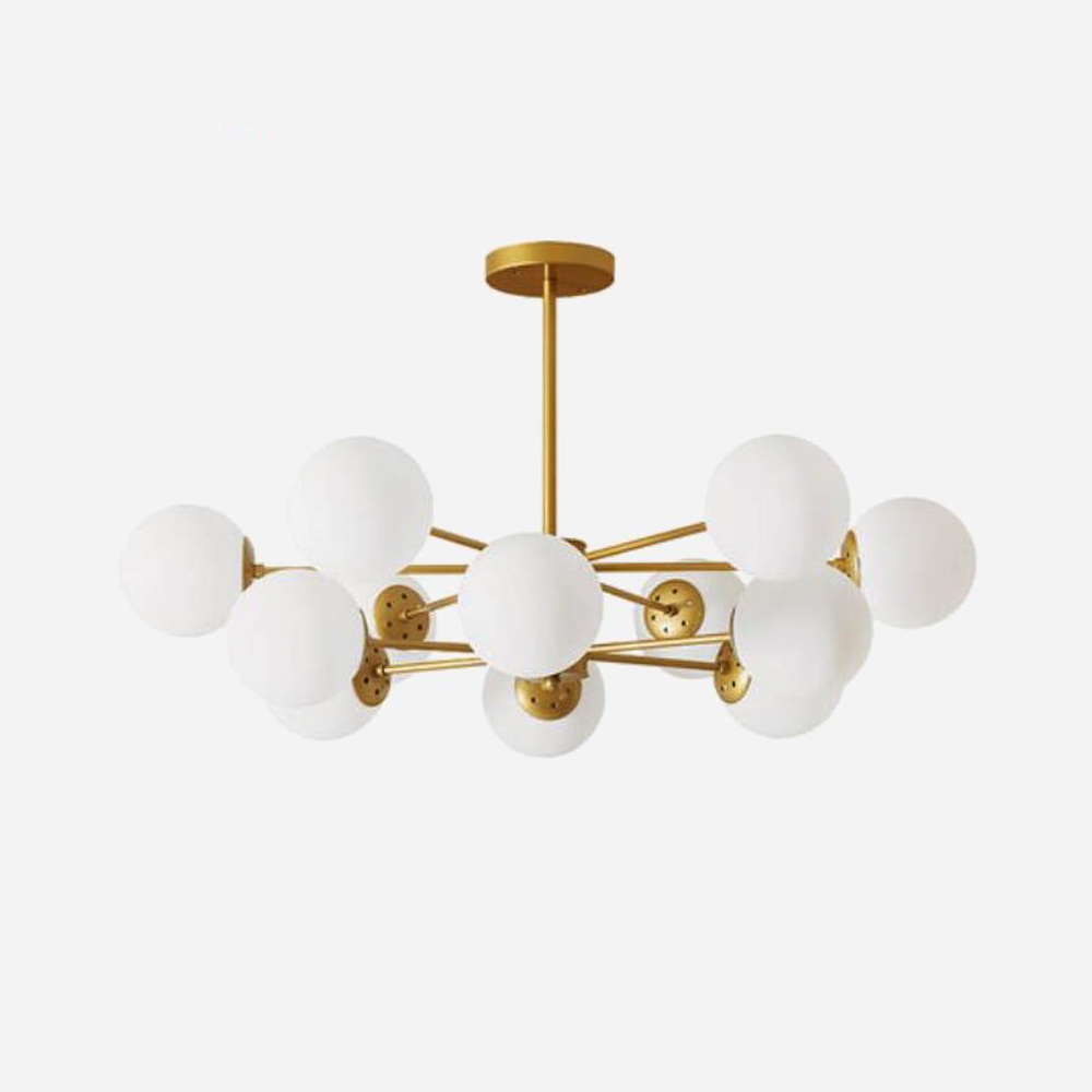 Modern Fitz Sputnik Sphere Chandelier Pendant Globe Light Gold Metal