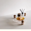 Float Acrylic & Wood Tray Organizer Stand-Letifly Lights and Decor