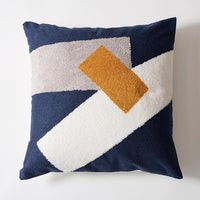 square polyester cotton woven embroidery colorful pattern cushion cover
