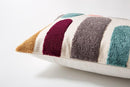 square polyester cotton woven embroidery colorful pattern cushion cover
