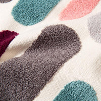 square polyester cotton woven embroidery colorful pattern cushion cover