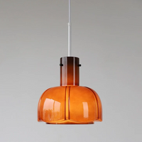 Glass Colorful Flower Bud Design Lamp