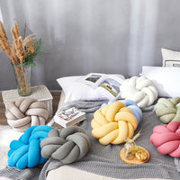 Flower Knot Soft Cotton Knit Pillows-Letifly Lights and Decor