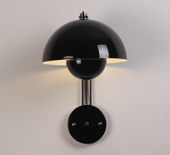verner panton Round black Metal Wall Lamp Flowerpot Metal LED Wall Lamp VP8 LED light