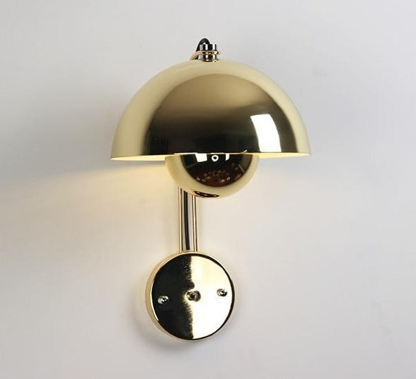 verner panton Round gold Metal Wall Lamp Flowerpot Metal LED Wall Lamp VP8 LED light