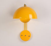 verner panton Round yellow Metal Wall Lamp Flowerpot Metal LED Wall Lamp VP8 LED light