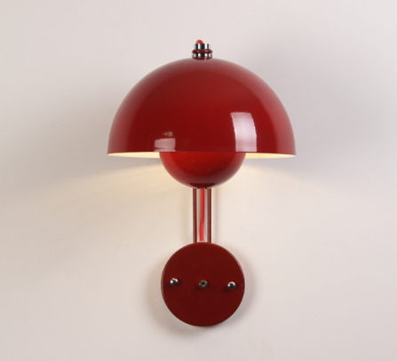 verner panton Round red Metal Wall Lamp Flowerpot Metal LED Wall Lamp VP8 LED light