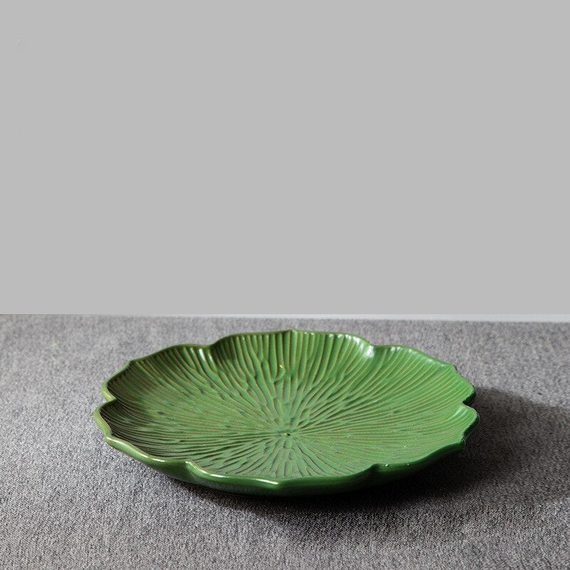 French Leaf Nature Inspired Plates-Letifly Lights and Decor
