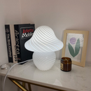Vintage Glass Night Lamp Mushroom Shape