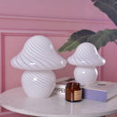 Vintage Glass Night Lamp Mushroom Shape