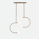Gemini Brass Pendant Ceiling light-Letifly Lights and Decor